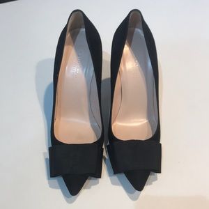 Club Monaco suede black heels